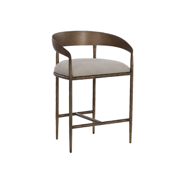 Zanatta Counter Stool - Zenith Taupe Grey