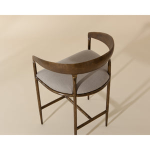Zanatta Counter Stool - Zenith Taupe Grey