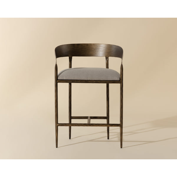 Zanatta Counter Stool - Zenith Taupe Grey