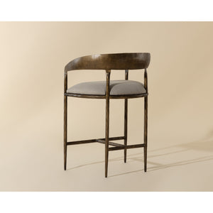 Zanatta Counter Stool - Zenith Taupe Grey