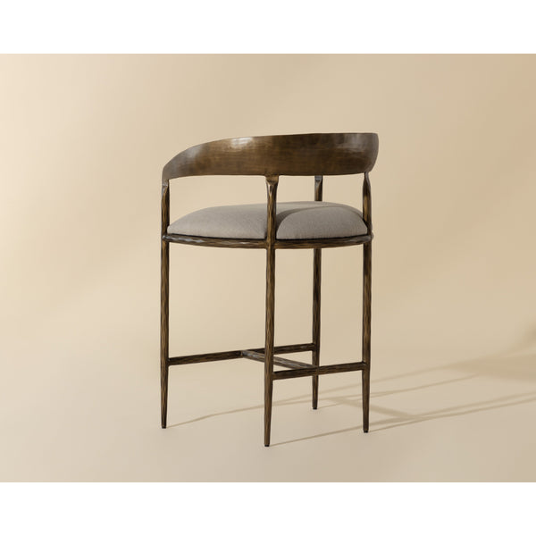 Zanatta Counter Stool - Zenith Taupe Grey