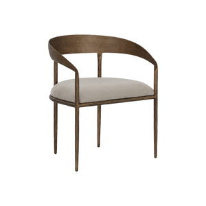Zanatta Dining Armchair - Zenith Taupe Grey