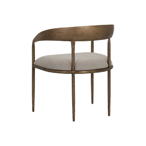 Zanatta Dining Armchair - Zenith Taupe Grey