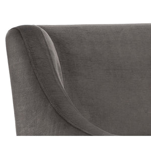 Zane Wheeled Dining Armchair - Piccolo Pebble