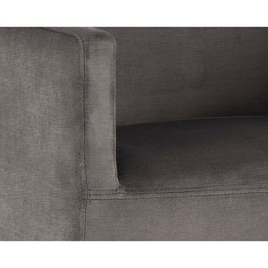 Zane Wheeled Dining Armchair - Piccolo Pebble