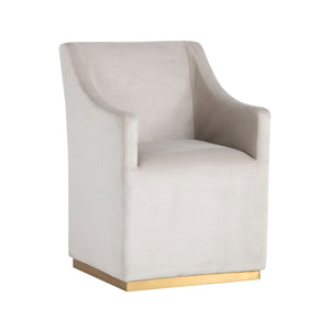 Zane Wheeled Dining Armchair - Piccolo Prosecco
