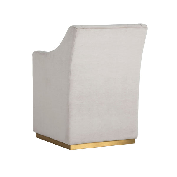 Zane Wheeled Dining Armchair - Piccolo Prosecco