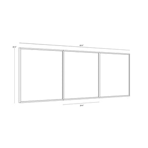 Zen Garden (Set Of 3) - 30" X 30" - Black Floater Frame