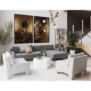 Zenith Chandelier - Brass And Black