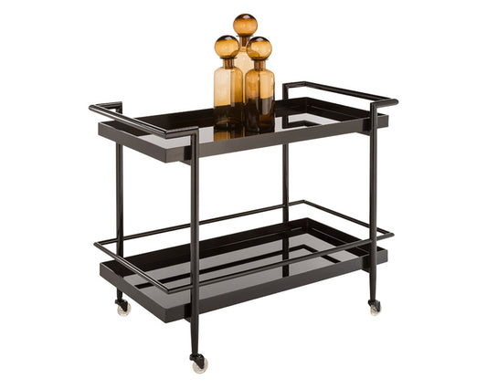 Sunpan Livingston Bar Cart - Black