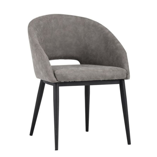 Sunpan Thatcher Dining Armchair - Black / Antique Grey