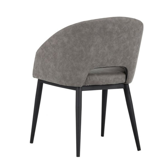 Sunpan Thatcher Dining Armchair - Black / Antique Grey