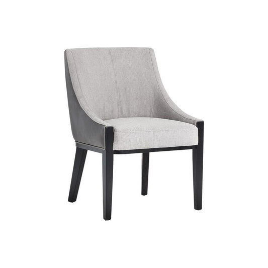 Sunpan Aurora Dining Chair - Polo Club Stone / Overcast Grey