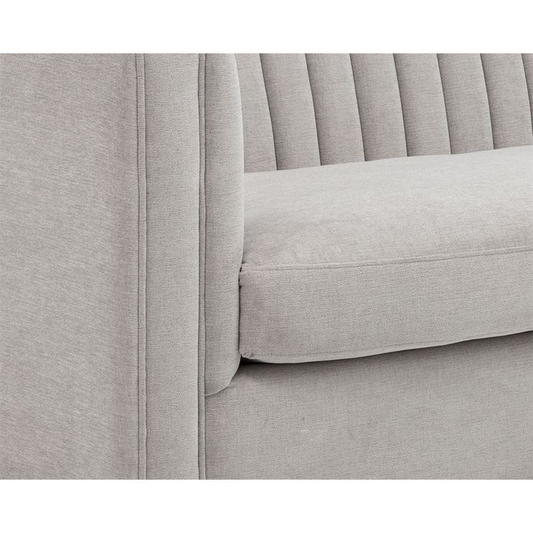 Sunpan Caitlin Sofa -  Hemingway Silver