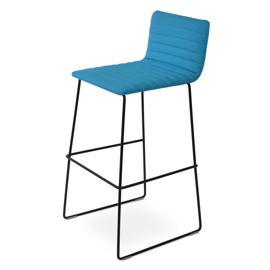 BT Corona Wire Upholstered Back Stool