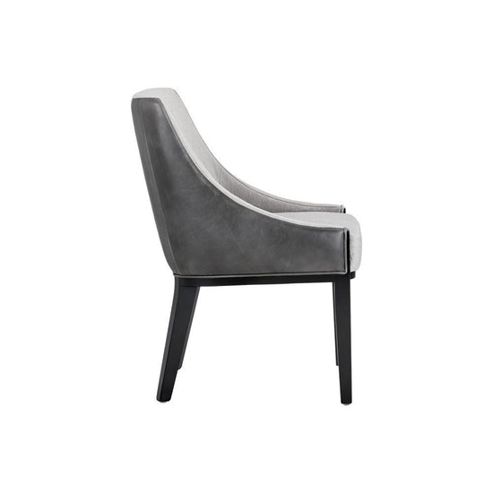 Sunpan Aurora Dining Chair - Polo Club Stone / Overcast Grey