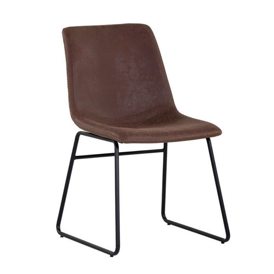 Sunpan Cal Dining Chair - Antique Brown