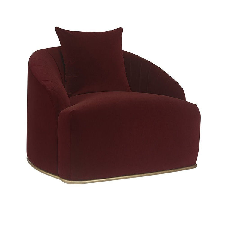 Sunpan Astrid Lounge Chair - Merlot