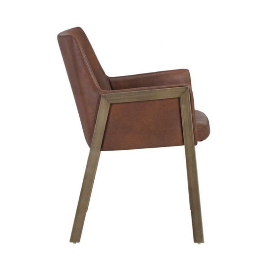 Sunpan Bernadette Arm Chair - Bravo Cognac