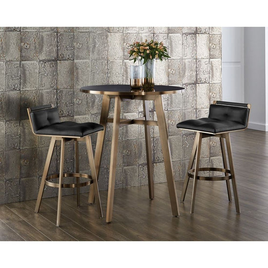 Arizona Swivel Bar Stool - Castillo Black