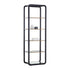 Sun Ambretta Small Bookcase - Black / Stainless Steel