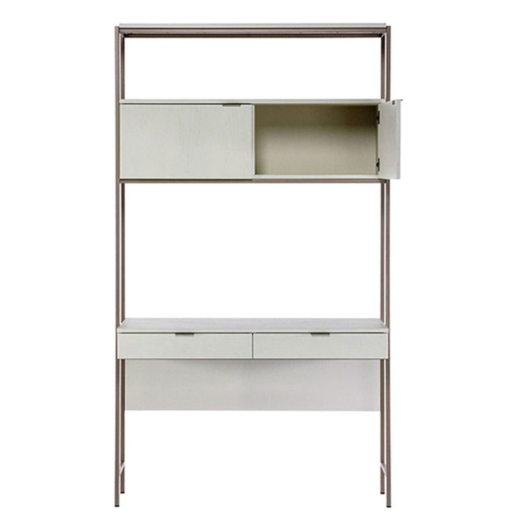 Sunpan Ambrose Wall Desk - Champagne Gold / Cream