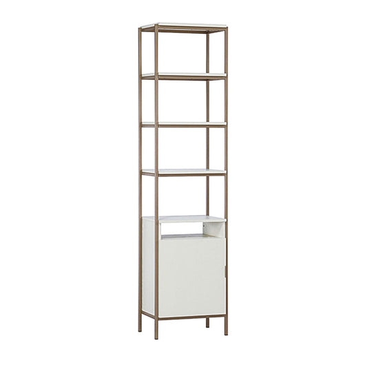 Sunpan Ambrose Small Modular Bookcase - Champagne Gold / Cream