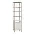 Sunpan Ambrose Small Modular Bookcase - Champagne Gold / Cream