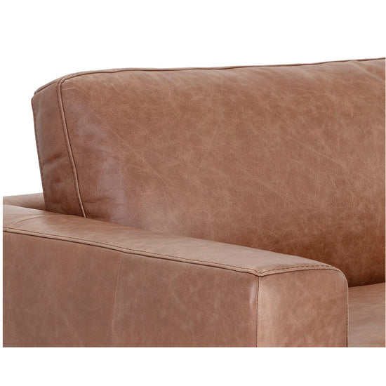 Sunpan Baylor Leather Sofa - Marseille Camel