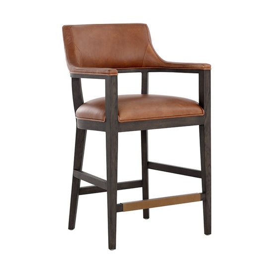 Sunpan Brylea Counter Stool - Brown -Shalimar Tobacco