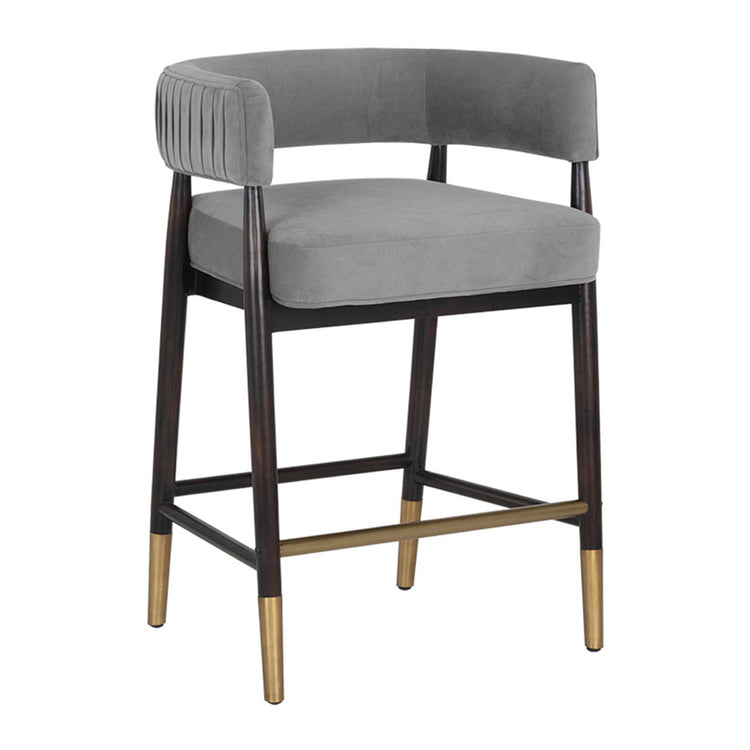 Sunpan Callem Counter Stool -  Antonio Charcoal