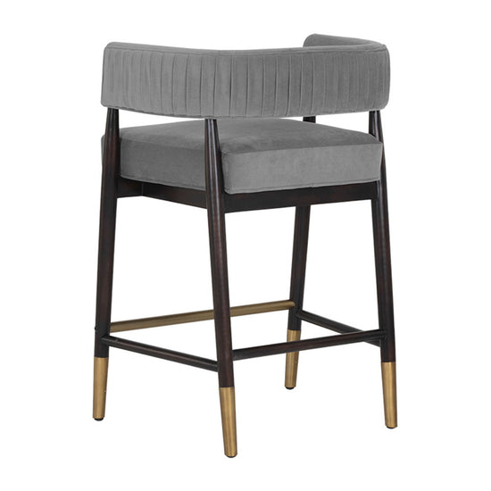 Sunpan Callem Counter Stool -  Antonio Charcoal