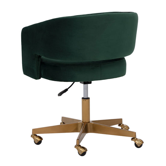 Sunpan Claren Office Chair - Deep Green Sky