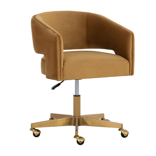 Sunpan Claren Office Chair - Gold Sky