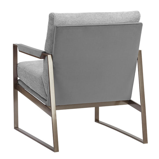 Sunpan David Lounge Chair - San Remo Winter Cloud / Antonio Charcoal