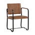 Sunpan Garrett Dining Armchair - Vintage Cognac Leather