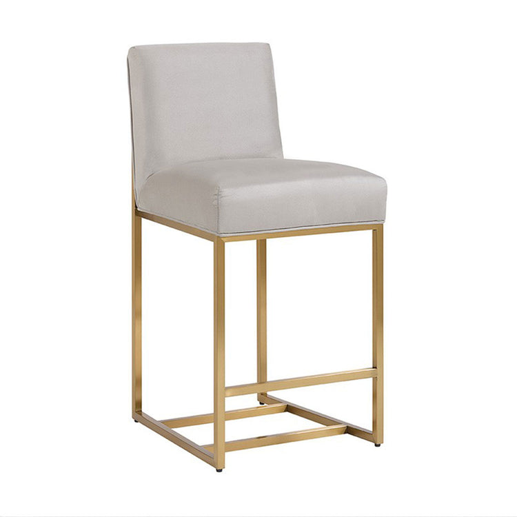 Sunpan Joyce Counter Stool - Brushed Gold - Casablanca Stratus