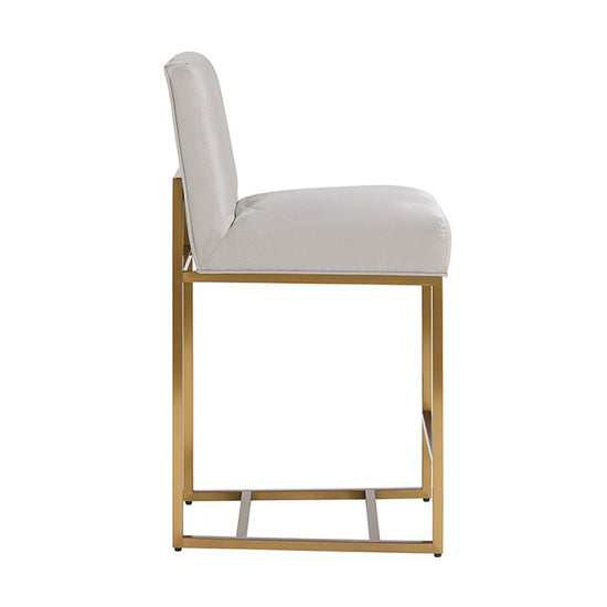 Sunpan Joyce Counter Stool - Brushed Gold - Casablanca Stratus