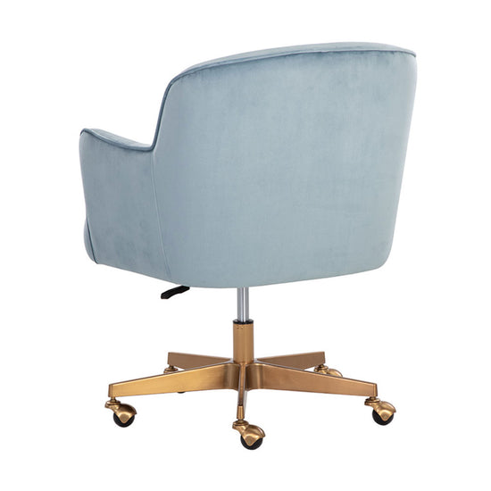 Sunpan Karina Office Chair - Cornflower Blue Sky