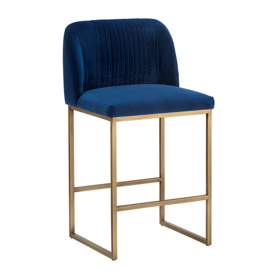 Sunpan Nevin Counter Stool -Sapphire Blue