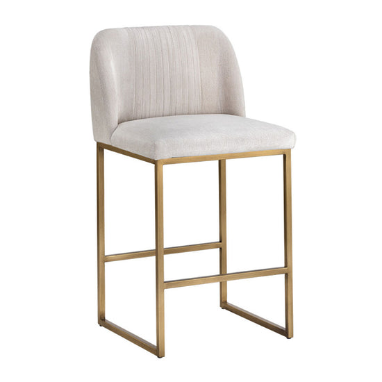 Sunpan Nevin Counter Stool - Polo Club Muslin