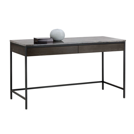 Sunpan Stamos Desk - Charcoal Grey