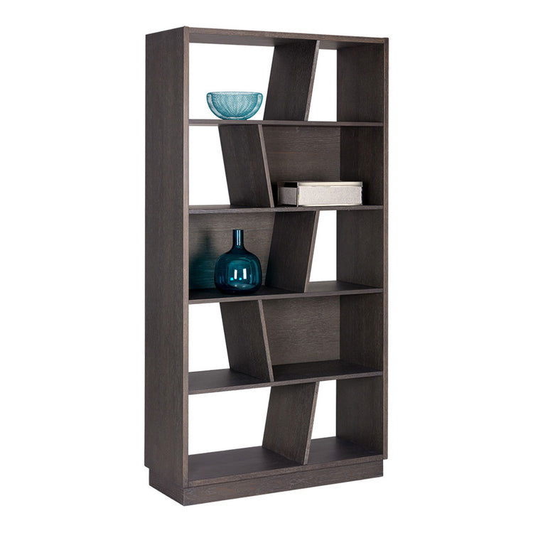 Sunpan Jude Bookcase - Charcoal Grey